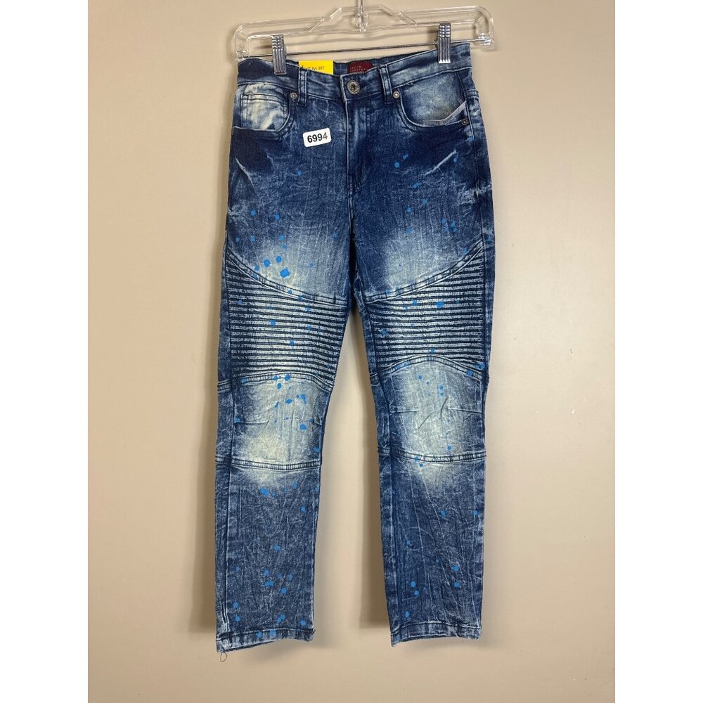 Truth substance size 12 slim sit splash of blue paint nwt. Boys  slim fit and st